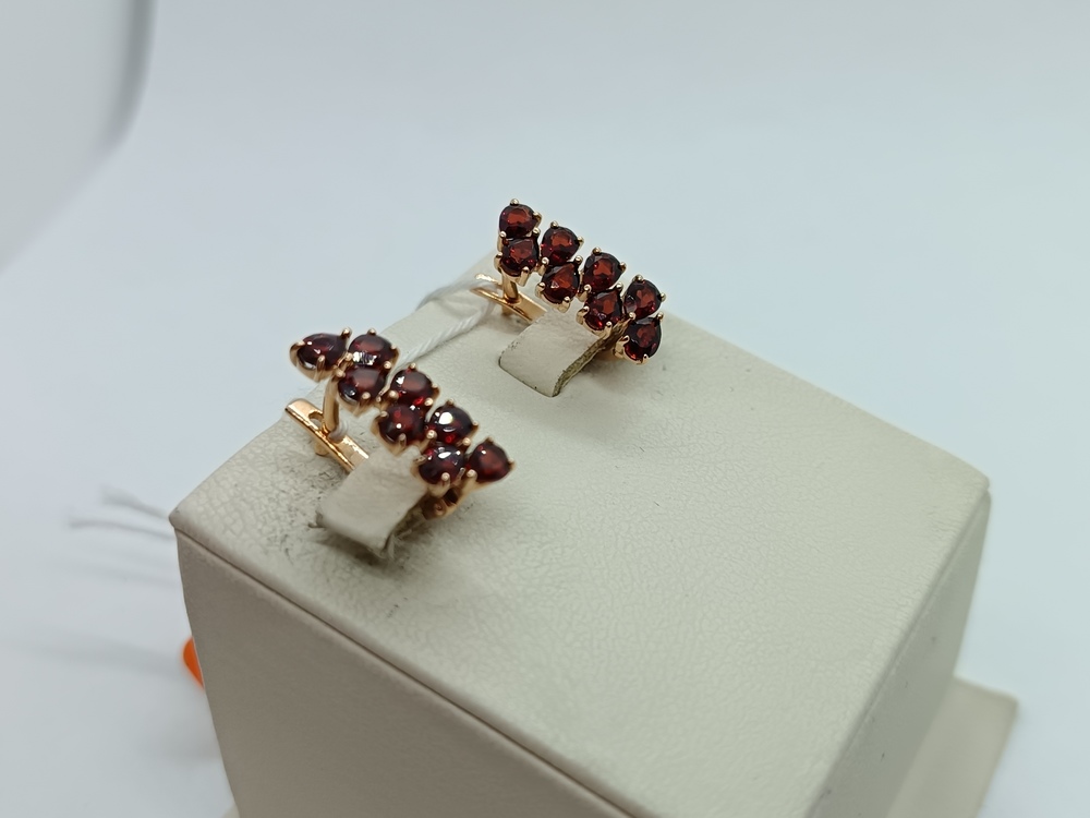 СКМИ585 СЕРЬГИ С КАМНЯМИ (Au 585)