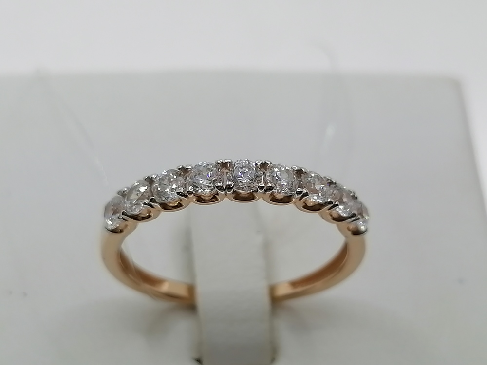 КОЛЬЦО С КАМНЯМИ (Au 585)