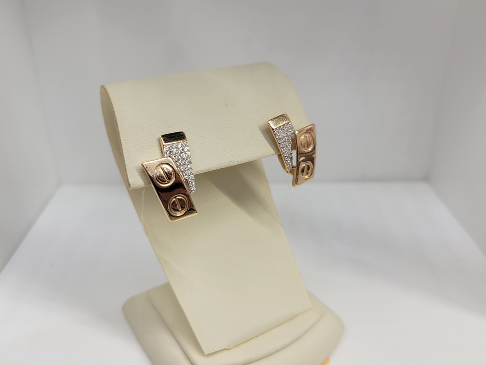 СЕРЬГИ С КАМНЯМИ (Au 585)