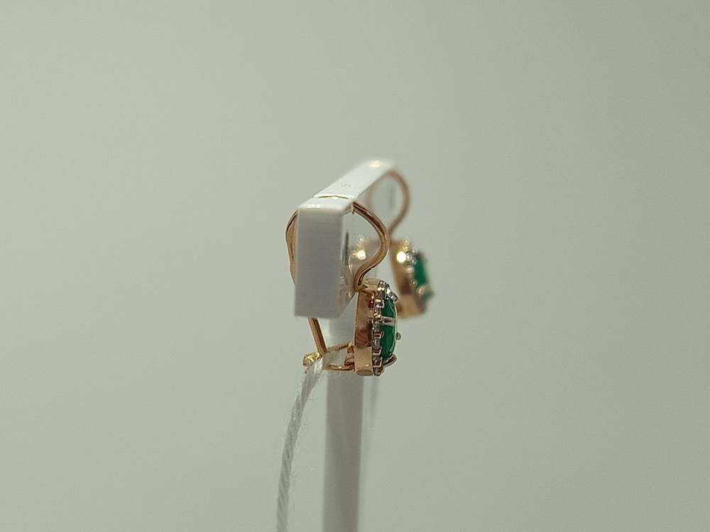 СКМИ585 СЕРЬГИ С КАМНЯМИ (Au 585)