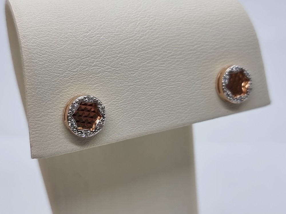 СЕРЬГИ ПУСЕТЫ с камнями (Au 585)