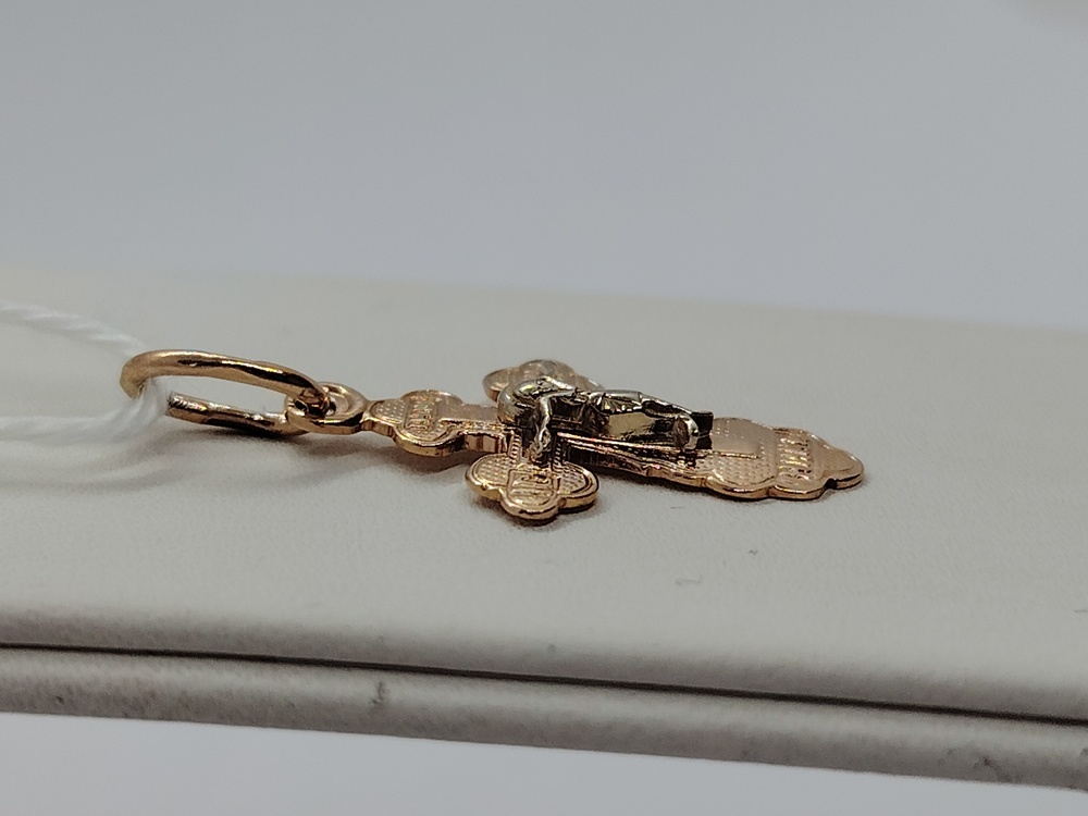 ПОДКБК585 ПОДВЕСКА КРЕСТ БЕЗ КАМНЯ (Au 585)