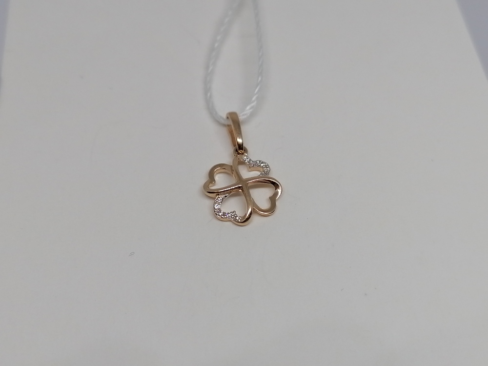 ПОДКМИ585 ПОДВЕСКА С КАМНЯМИ (Au 585)