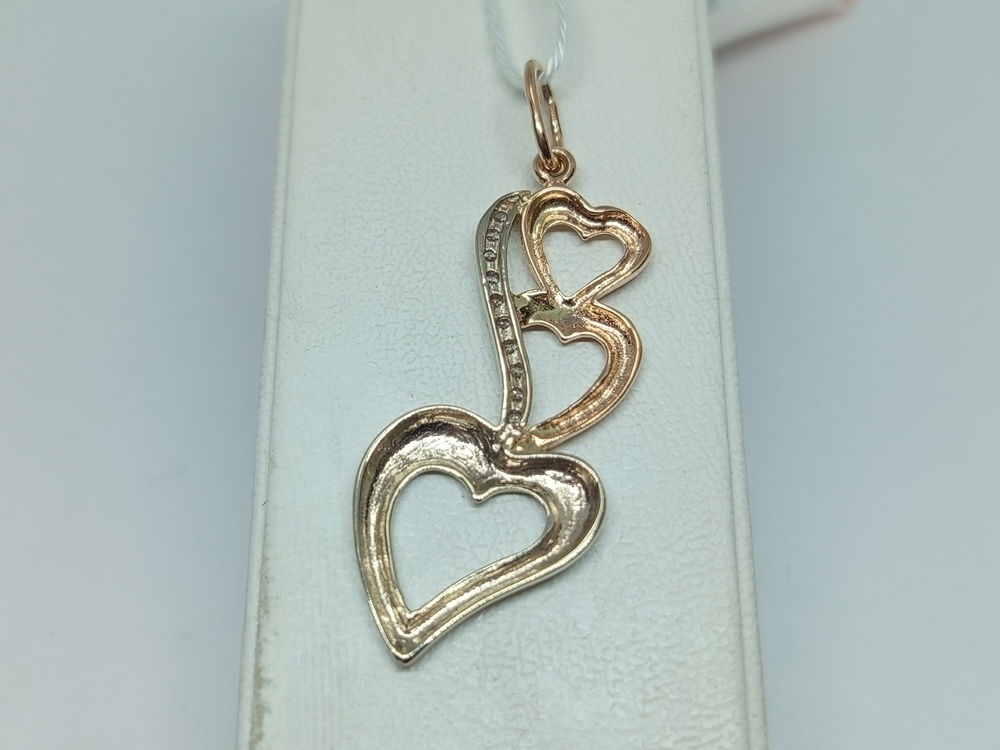 ПОДКМИ585 ПОДВЕСКА С КАМНЯМИ (Au 585)