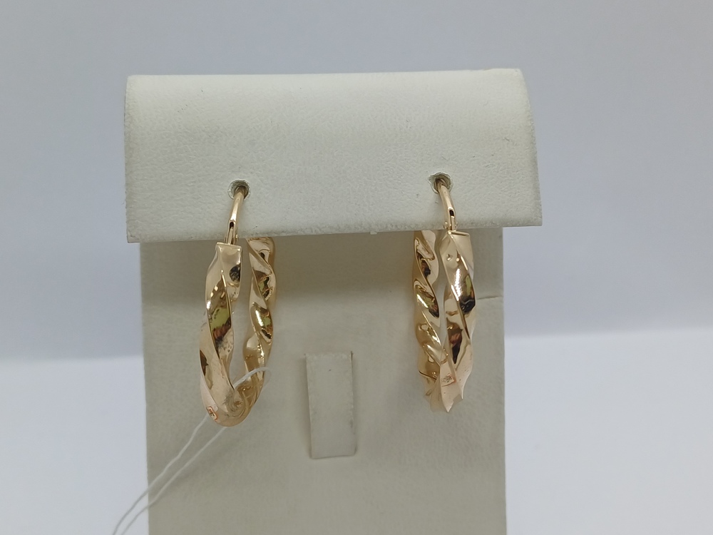 СКОН585 СЕРЬГИ КОНГО (Au 585)