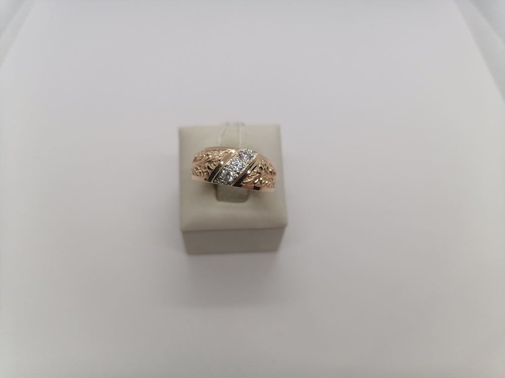 КОЛКМИ585 КОЛЬЦО С КАМНЯМИ (Au 585)