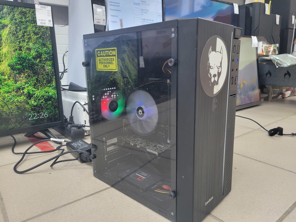 Системный блок EXEGATE; Core i5-2300, GeForce GTX 1050 Ti 4GB, 8 Гб, 120 Гб, Нет