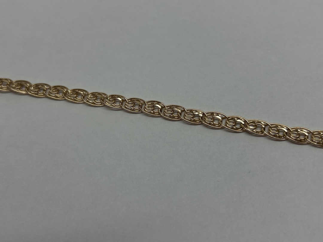 БРАСЛЕТ ПУСТОТЕЛЫЙ Нона бисмарк (Au 585)