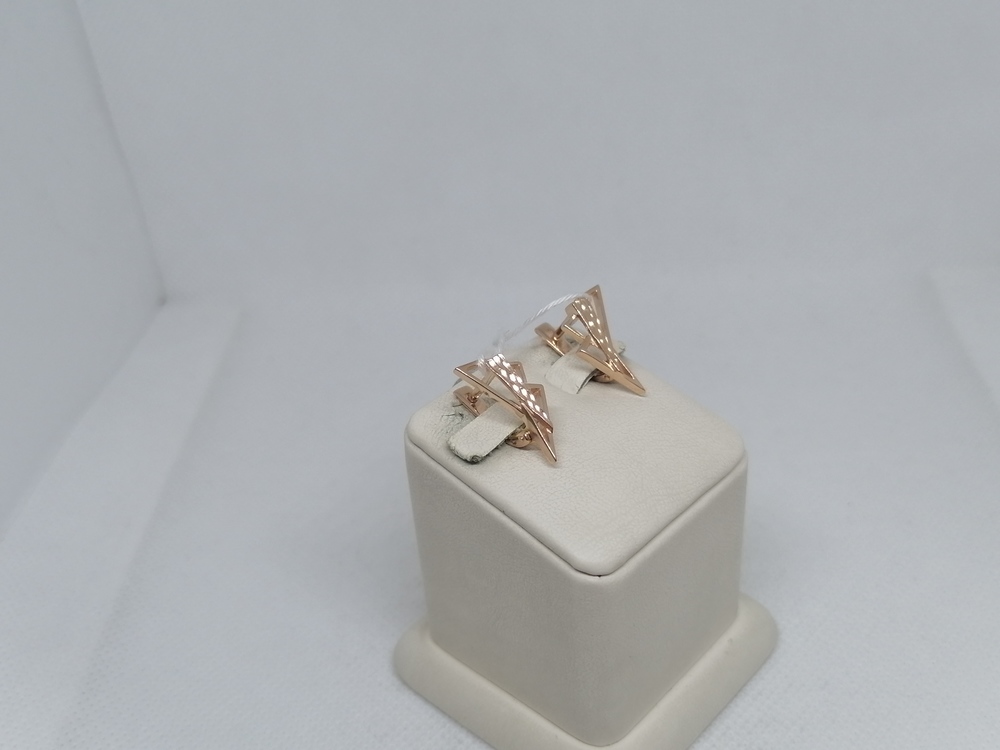 СБКМ585 СЕРЬГИ БЕЗ КАМНЯ (Au 585)