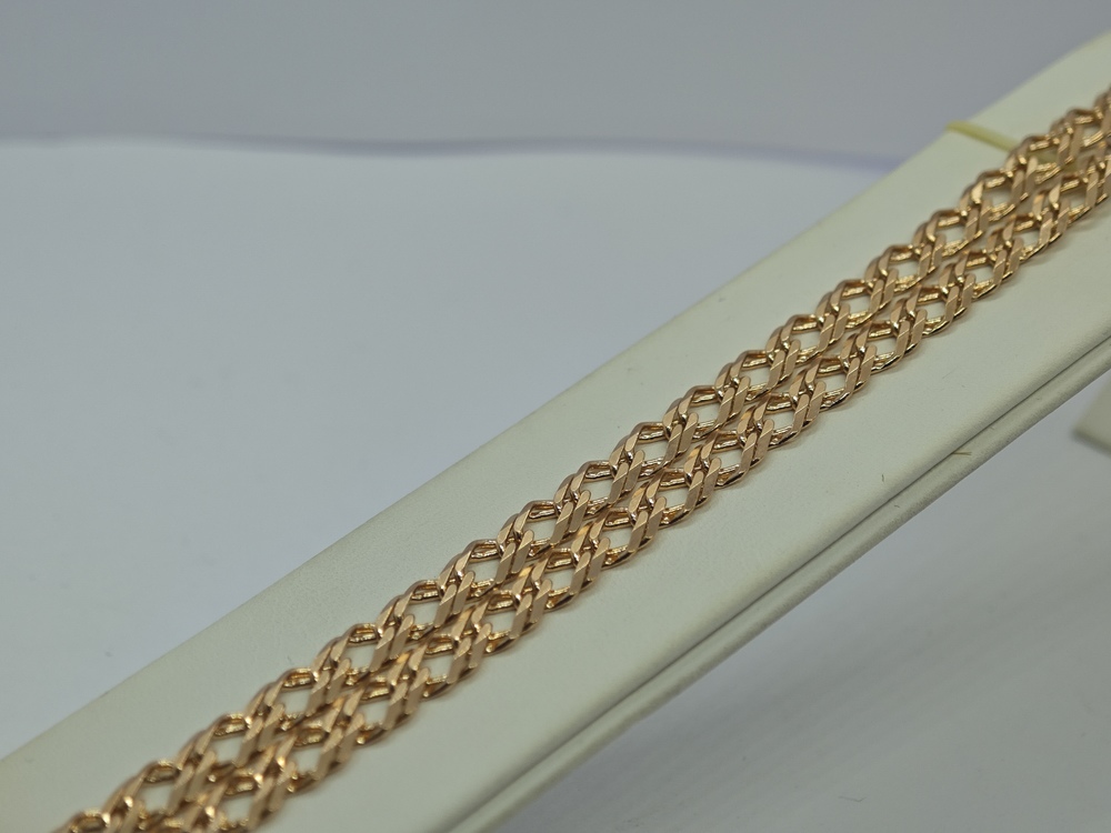 ЦЛР2585 ЦЕПЬ ПОЛНОВЕСНАЯ Ромб двойной (Au 585)