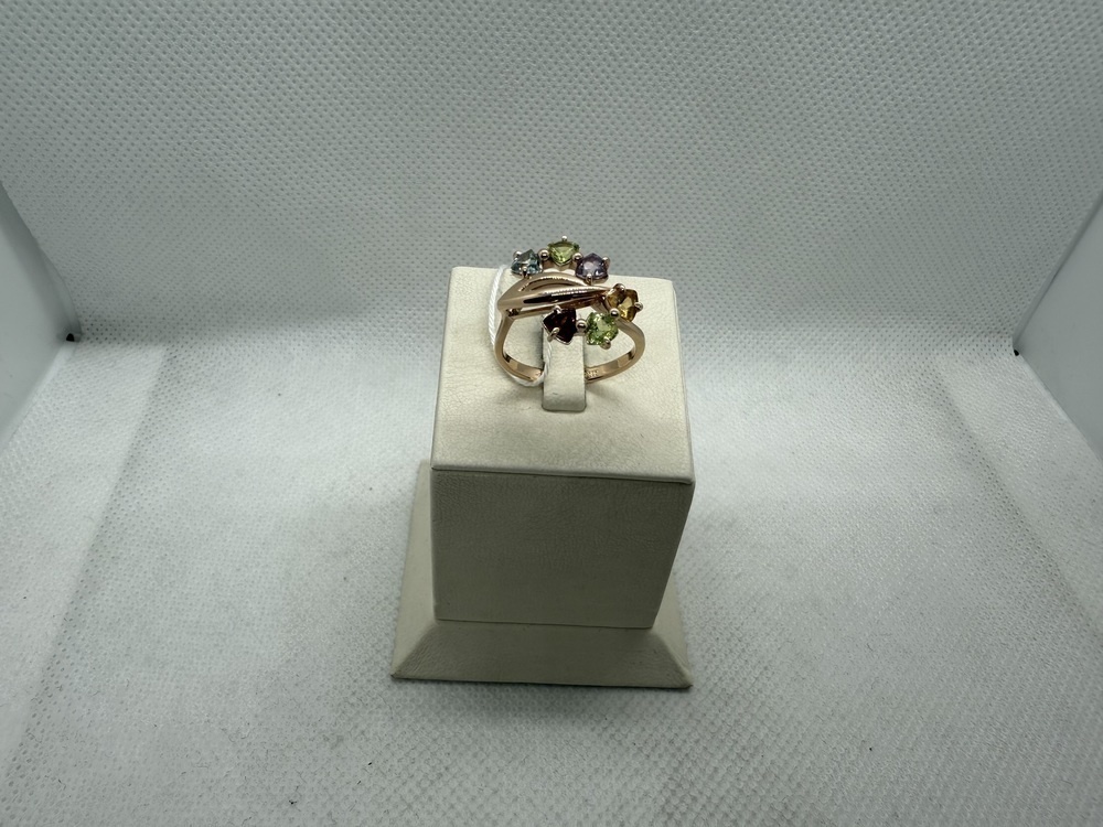 КОЛКМИ585 КОЛЬЦО С КАМНЯМИ (Au 585)