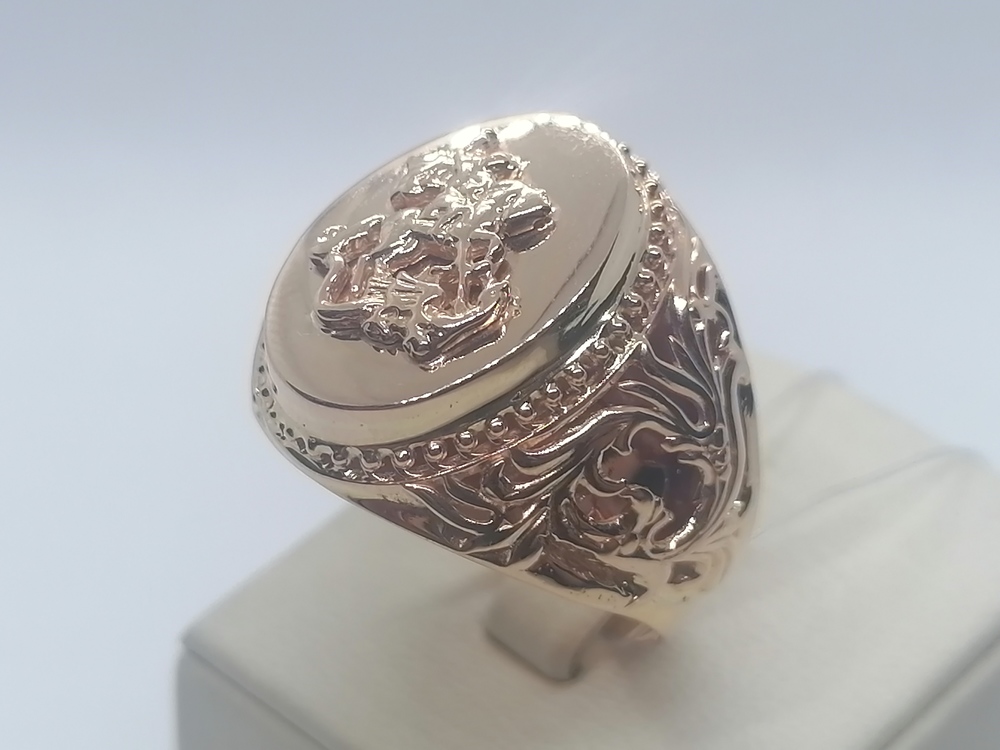 1020028 КОЛЬЦО ПЕЧАТКА без камня (Au 585)