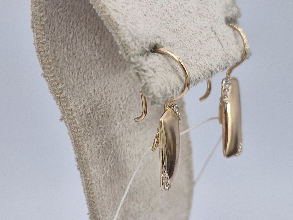 СКМИ585 СЕРЬГИ С КАМНЯМИ (Au 585)