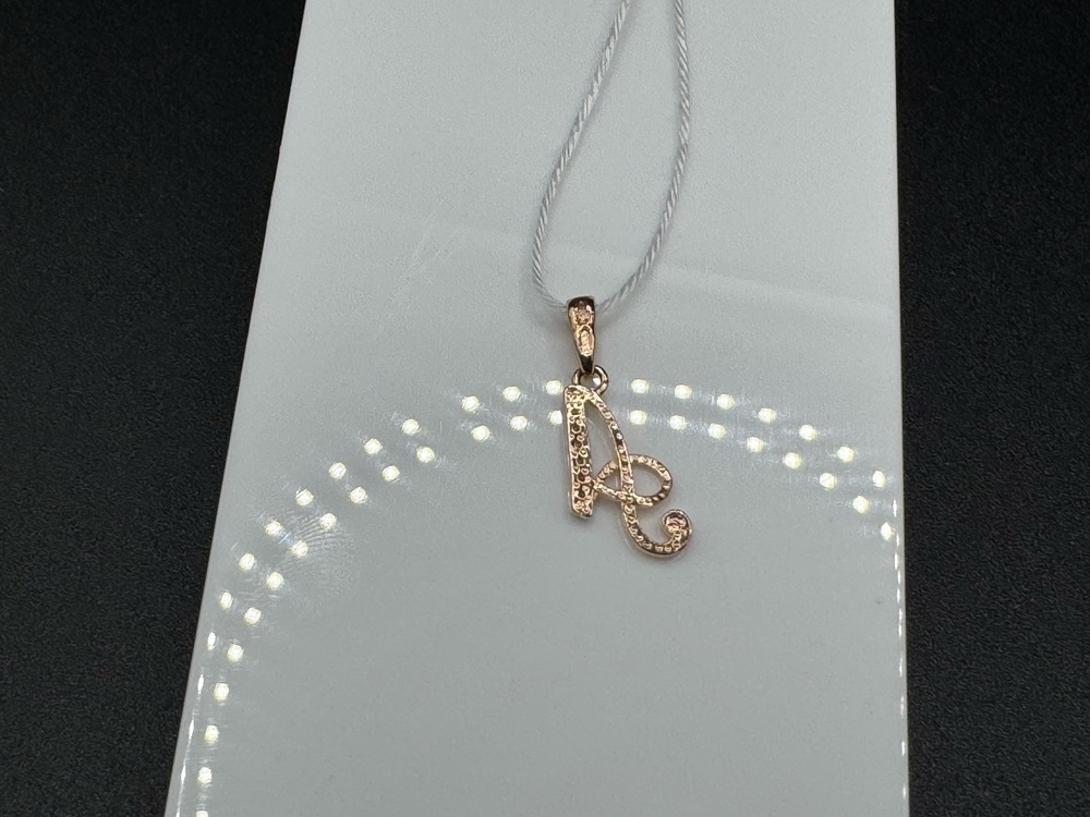 ПОДВЕСКА БУКВА А Au 585