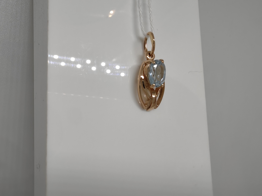 ПОДКМ585 ПОДВЕСКА С КАМНЕМ (Au 585)