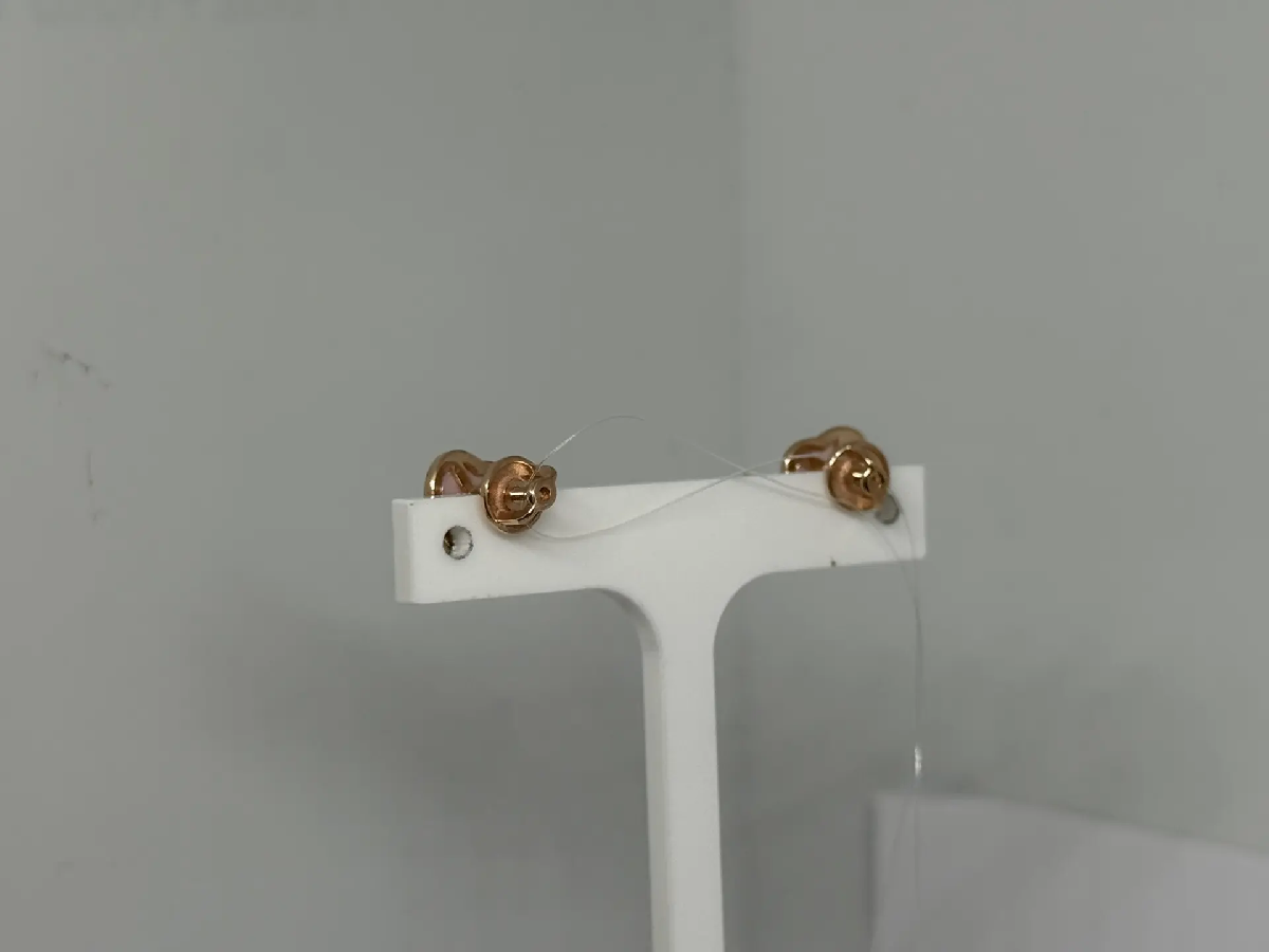 СЕРЬГИ ПУСЕТЫ с камнем (Au 585)