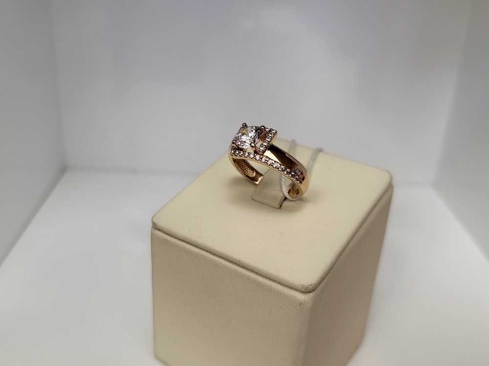 КОЛКМИ585 КОЛЬЦО С КАМНЯМИ (Au 585)