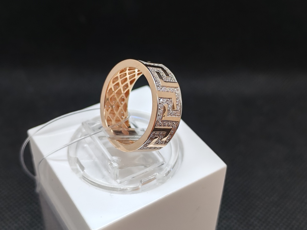 КОЛЬЦО С КАМНЯМИ (Au 585)