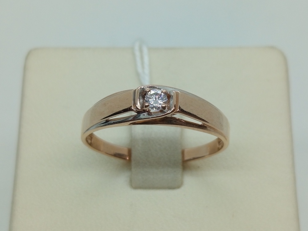 КОЛКМ585 КОЛЬЦО С КАМНЕМ (Au 585)