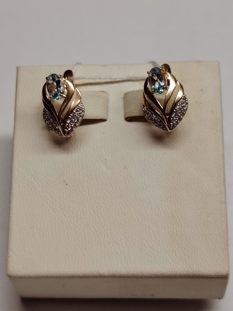 СЕРЬГИ С КАМНЯМИ (Au 585)