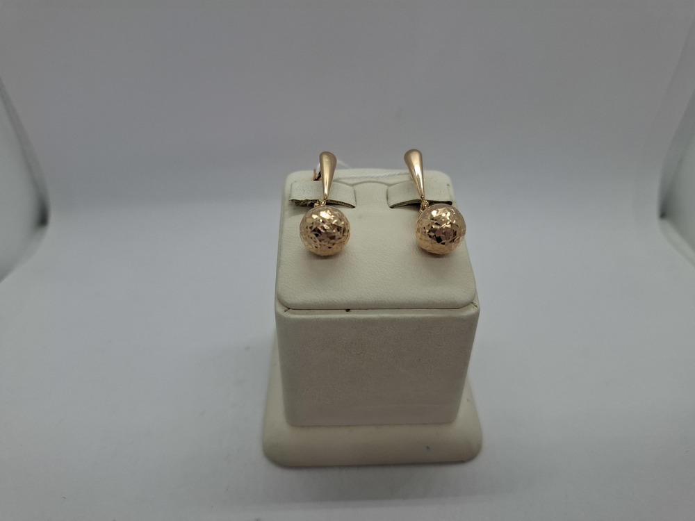 СБКМ585 СЕРЬГИ БЕЗ КАМНЯ (Au 585)