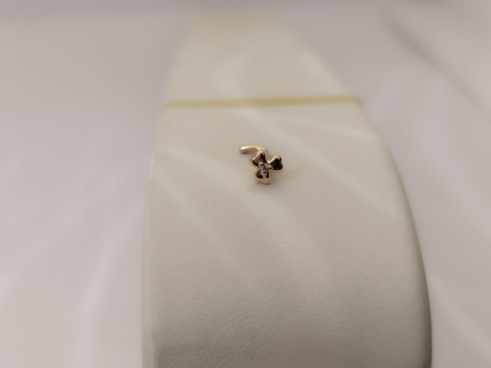 ПИРСИНГ С КАМНЕМ (Au 585)