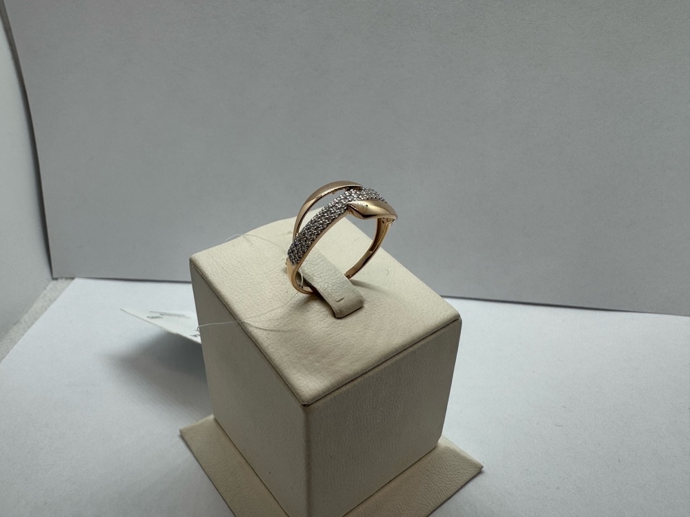 КОЛЬЦО С КАМНЯМИ (Au 585)