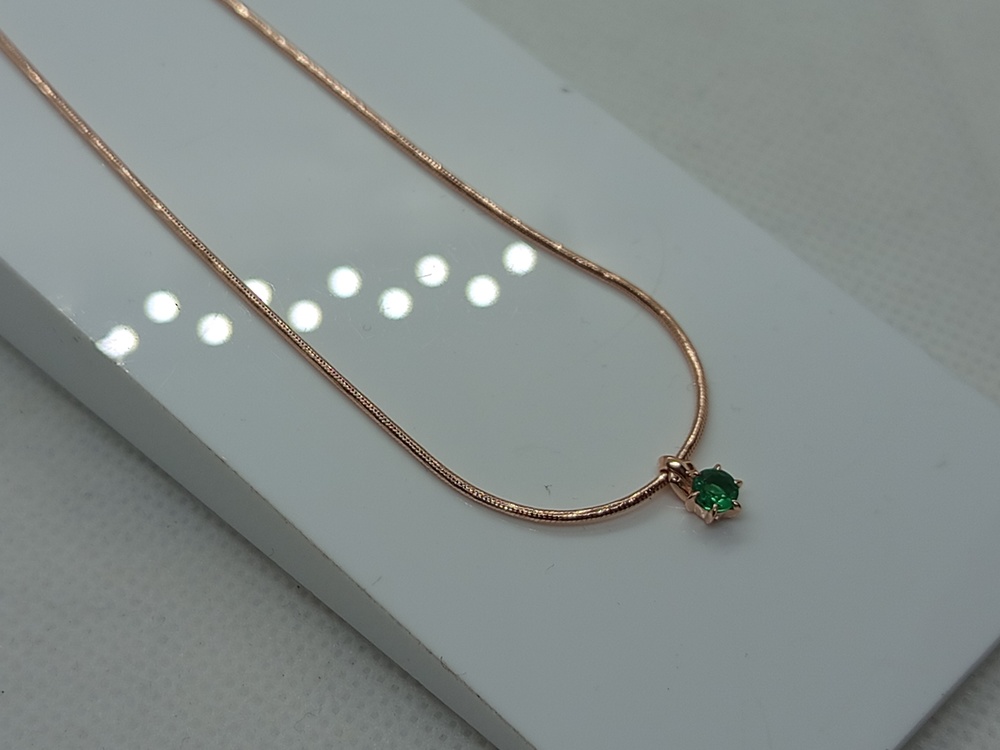 КОЛЬЕ С КАМНЕМ Au 585