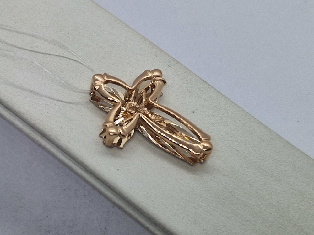 ПОДВЕСКА КРЕСТ без камня (Au 585)