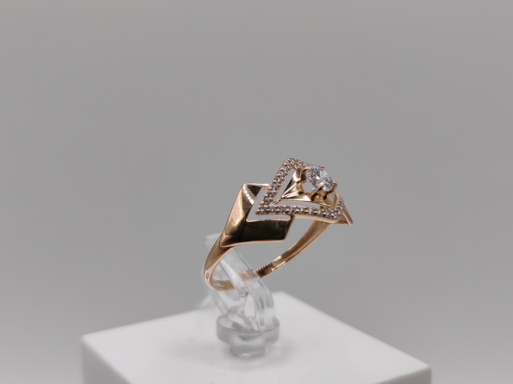 КОЛКМИ585 КОЛЬЦО С КАМНЯМИ (Au 585)