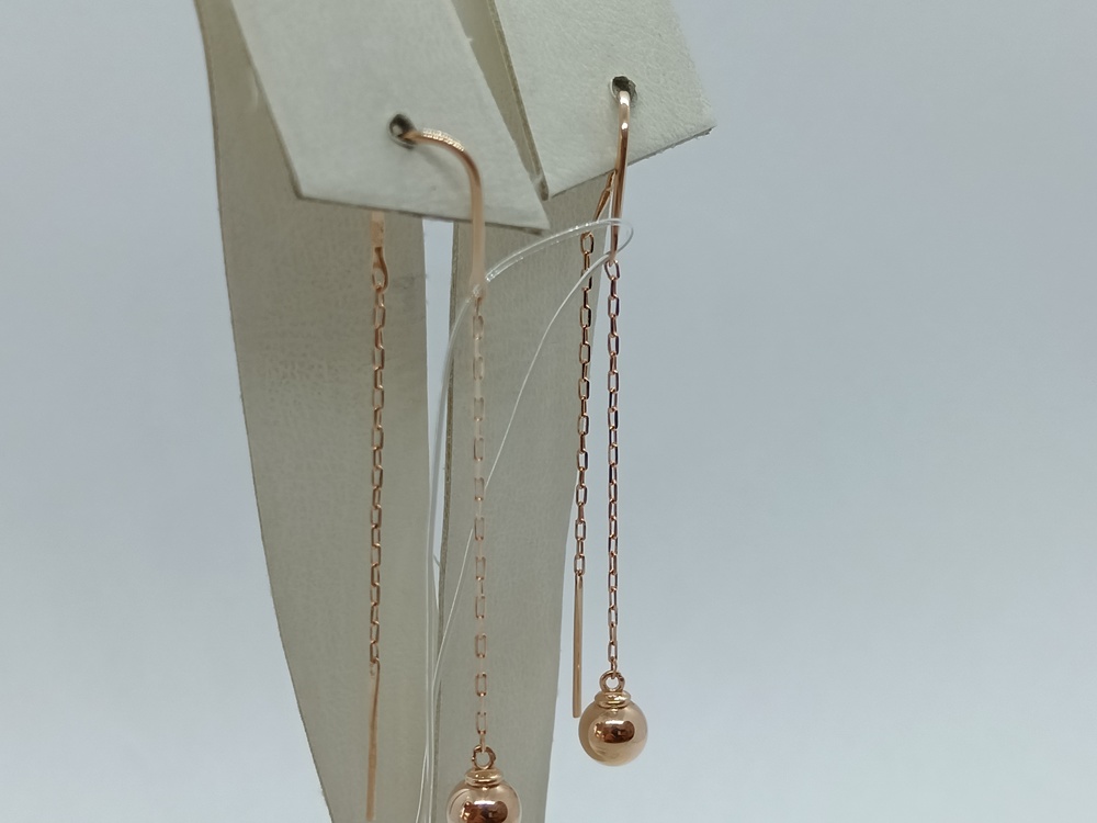 51-123-01623-1 СЕРЬГИ ПРОДЕВКИ без камня (Au 585)