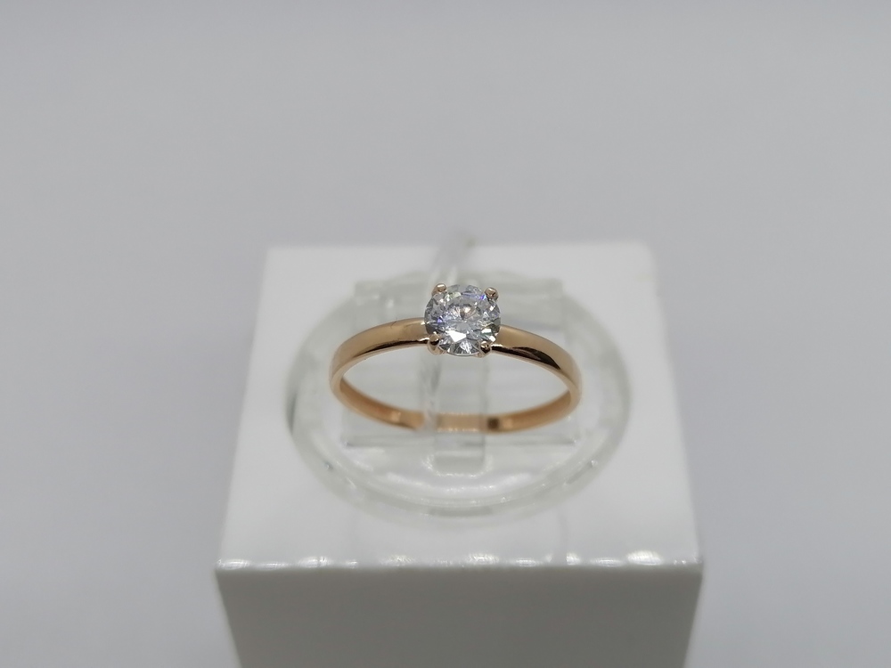 КОЛКМ585 КОЛЬЦО С КАМНЕМ (Au 585)