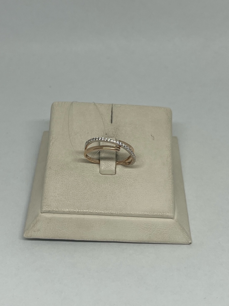 КОЛЬЦО С КАМНЯМИ (Au 585)