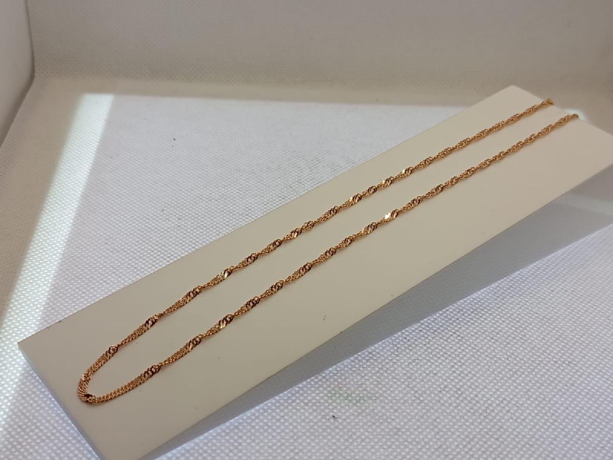 ЦЕПЬ ПУСТОТЕЛАЯ Сингапур (Au 585)