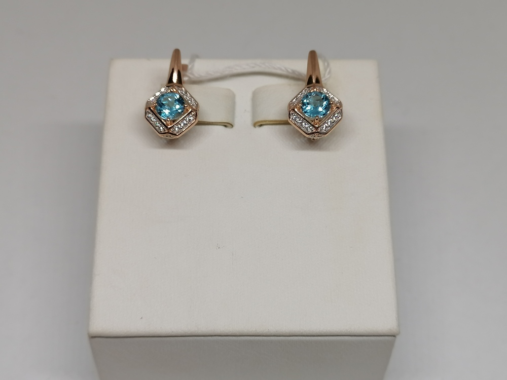 СЕРЬГИ С КАМНЯМИ (Au 585)