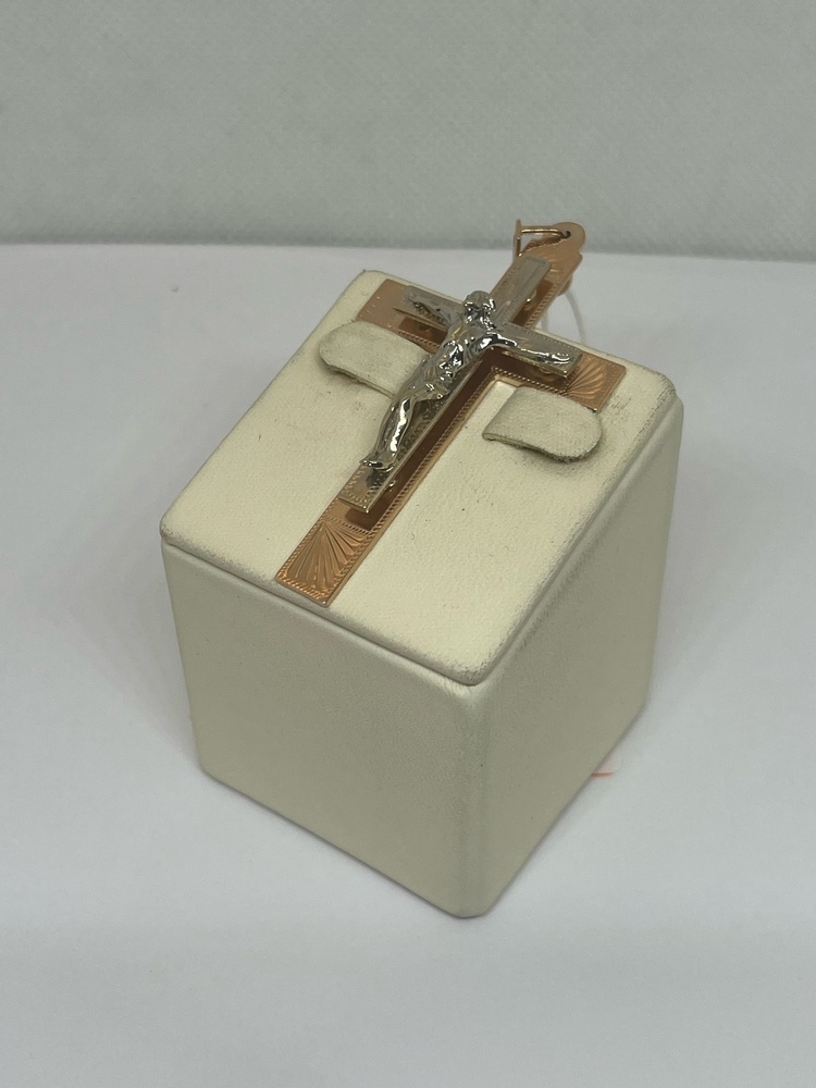 ПОДКБК585 ПОДВЕСКА КРЕСТ БЕЗ КАМНЯ (Au 585)