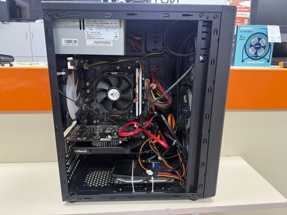 Системный блок Aero Cool; Ryzen 5-5500, Radeon RX 550, 16 Гб, 400 Гб, 500 Гб