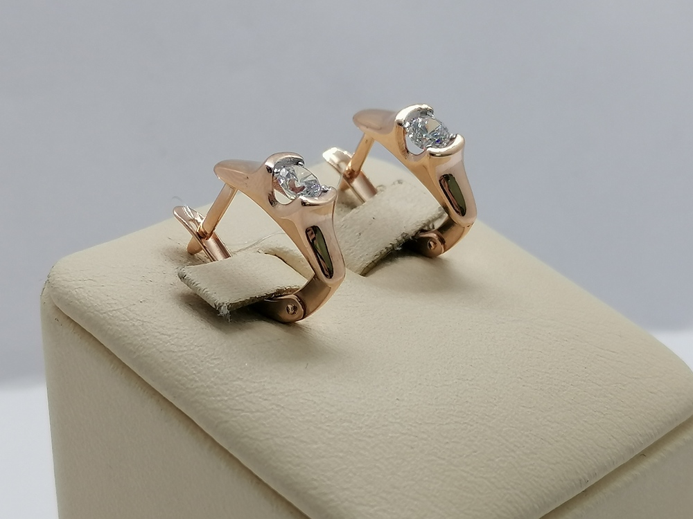 СЕРЬГИ С КАМНЕМ (Au 585)