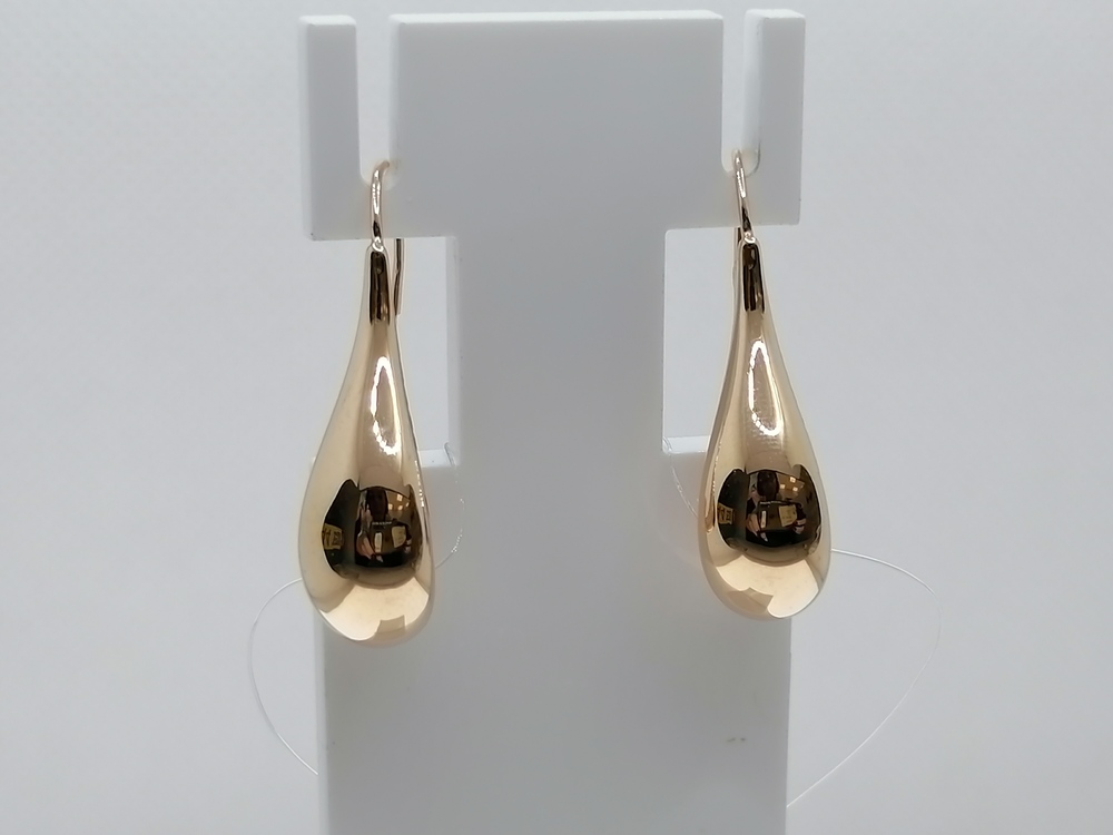 СЕРЬГИ ПЕТЕЛЬКА без камня (Au 585)