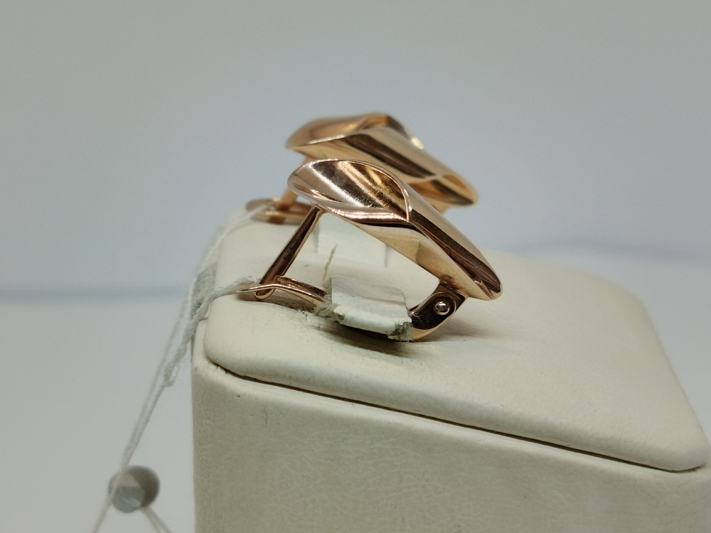 СБКМ585 СЕРЬГИ БЕЗ КАМНЯ (Au 585)