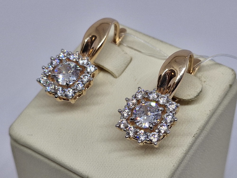 СЕРЬГИ ПЕТЕЛЬКА без камня (Au 585)