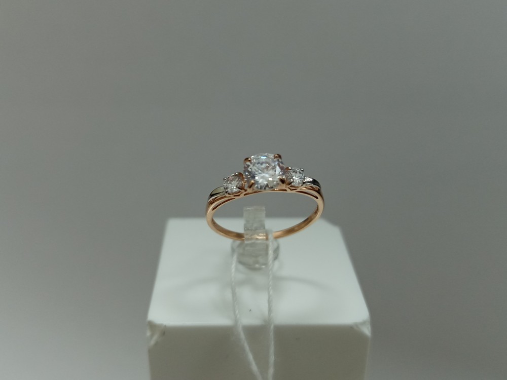 КОЛЬЦО С КАМНЯМИ (Au 585)