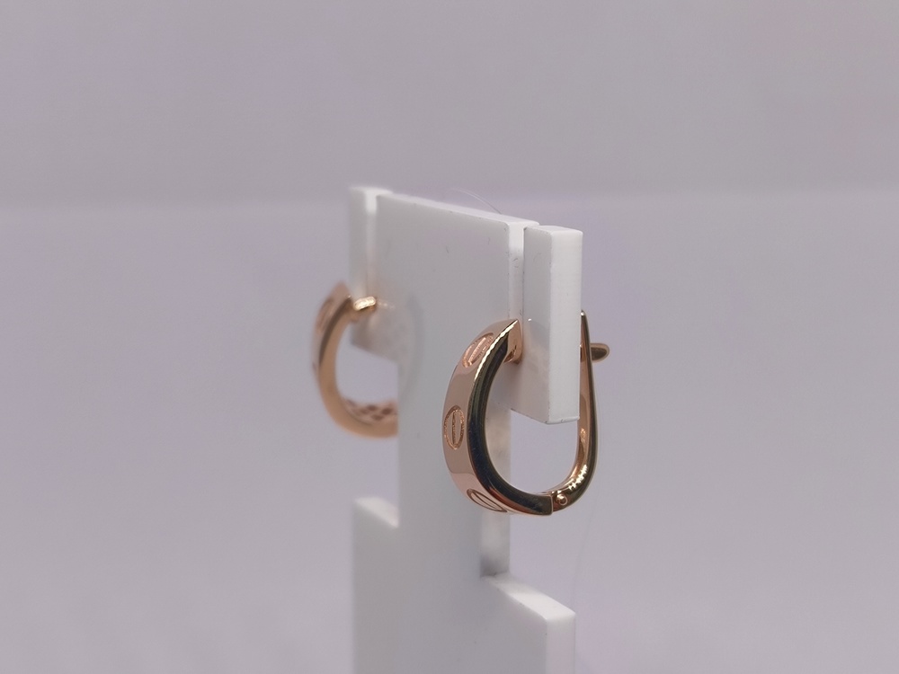 СЕРЬГИ БЕЗ КАМНЯ (Au 585)