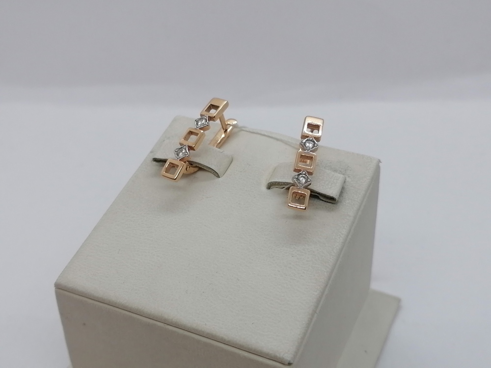 СЕРЬГИ С КАМНЯМИ (Au 585)