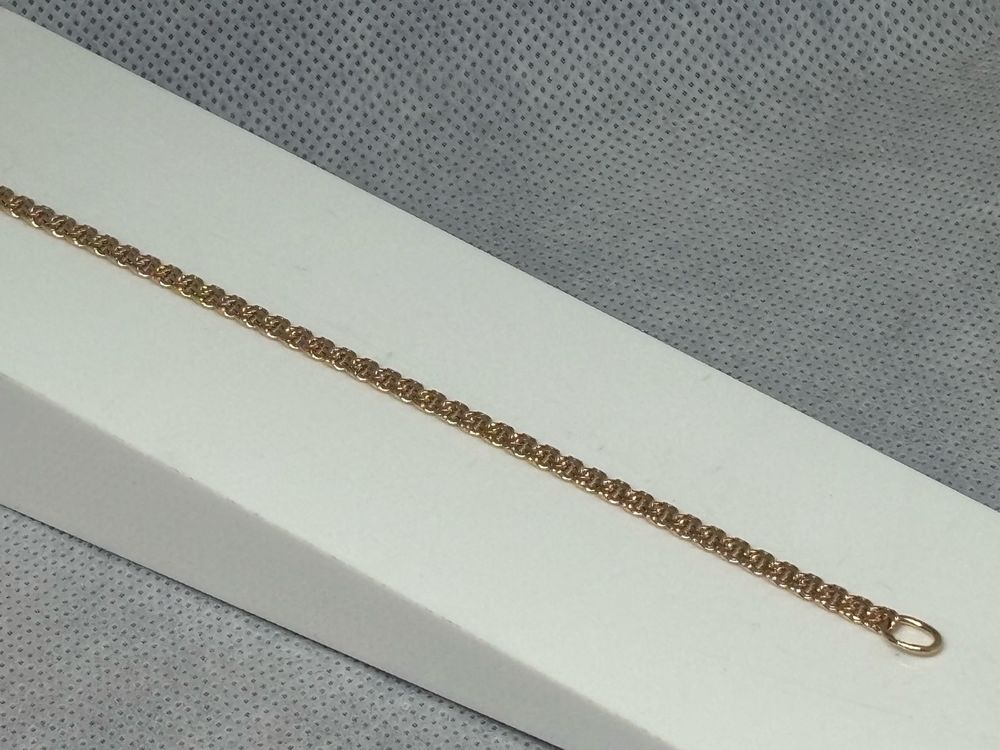 БЛБ585 БРАСЛЕТ ПОЛНОВЕСНЫЙ Бисмарк (Au 585)