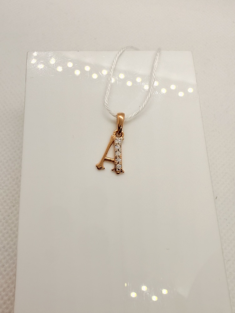 ПОДВЕСКА БУКВА А Au 585