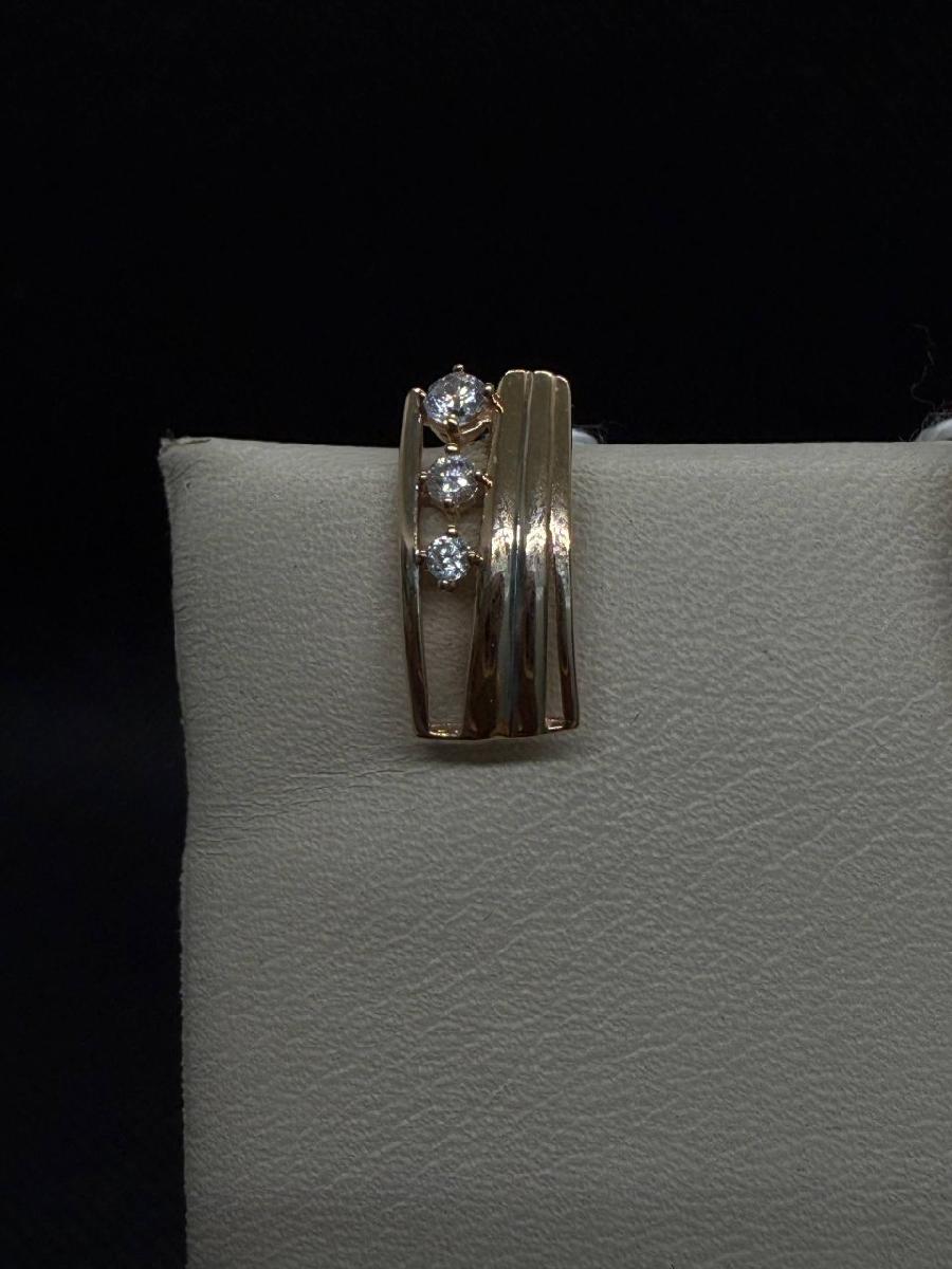 СКМИ585 СЕРЬГИ С КАМНЯМИ (Au 585)