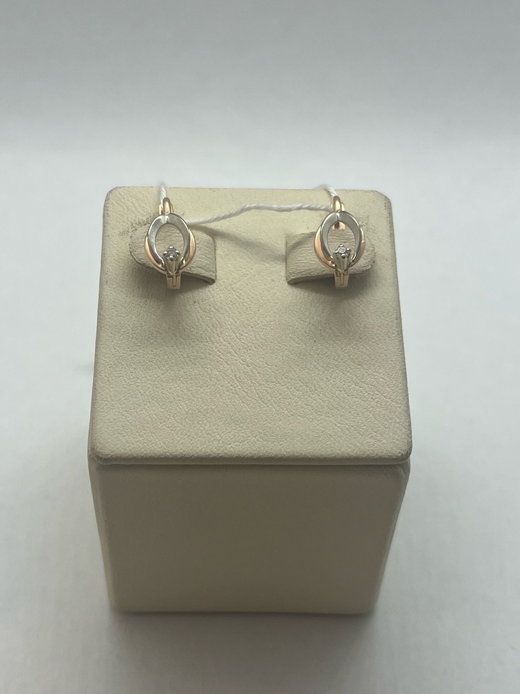 СЕРЬГИ С КАМНЕМ (Au 585)