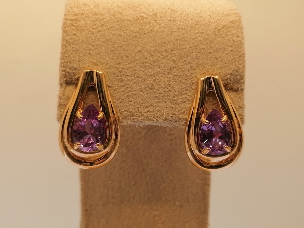 СЕРЬГИ АЛЕКСАНДРИТ (Au 585)