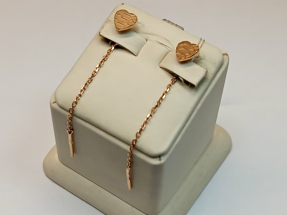 СЕРЬГИ ПРОДЕВКИ без камня (Au 585)